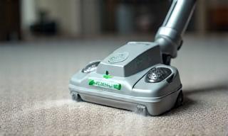 Carpet cleaning equipment in use